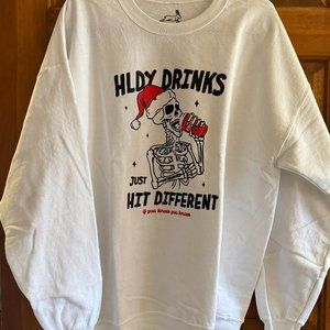 Park Hop Tees | Holiday Drinks Hit Different Crewneck Sweatshirt